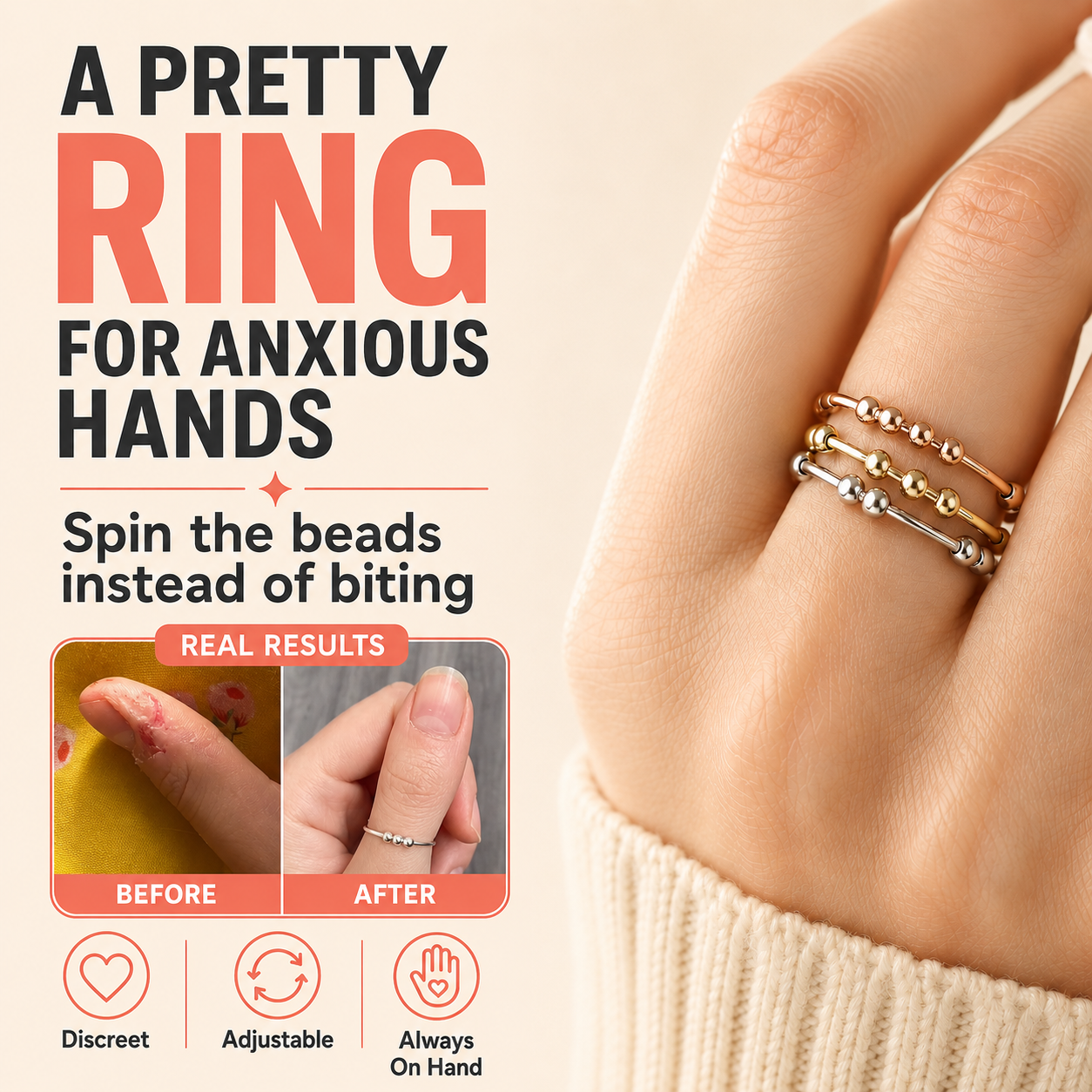 Fidget Beads Ring